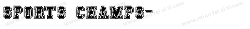 Sports Champs字体转换
